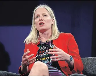  ?? JUSTIN TANG THE CANADIAN PRESS ?? Minister of Environmen­t and Climate Change Catherine McKenna says Canada is focusing on meeting its existing climate plan. While saying we are “punching above (our) weight,” others disagree.