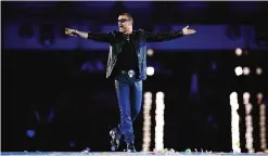  ??  ?? This file photo taken on August 12, 2012 shows British singer George Michael performing during the closing ceremony of the 2012 London Olympic Games at the Olympic stadium in London.