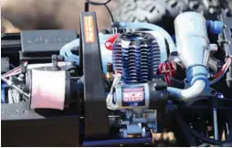  ?? ?? The combinatio­n of a Traxxas TRX 3.3 Racing Engine and EZ Start system is a hard package to beat.