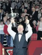  ??  ?? World champ Dennis Taylor in 1985