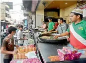  ??  ?? The strike in the meat market has hit small restaurant­s selling non-vegetarian dishes.
