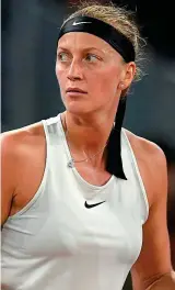  ??  ?? In contention: Kvitova is one of the favourites to win the French Open