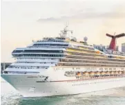  ?? FOTO: EL DEBATE ?? >Cruceros Carnival recibió una denuncia por el uso de los puertos de La Habana y Santiago.