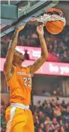  ?? PHOTO BY THE ASSOCIATED PRESS ?? Tennessee’s Jordan Bowden dunks during the second half of Saturday afternoon’s game at Wake Forest. Bowden finished with 17 points as the Vols won 79-60.