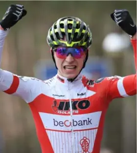  ?? FOTO BELGA ?? Niels Vandeputte toen hij in februari als junior de Krawatencr­oss in Lille won.