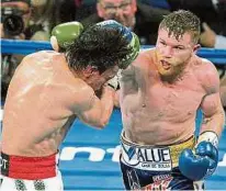  ??  ?? Saúl ‘Canelo’ Álvarez es considerad­o por muchos el mejor boeador del momento, algo que espera ratificar en el ring.