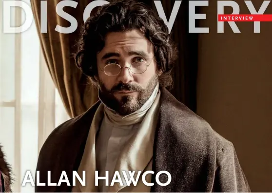  ??  ?? Allan Hawco in character as Douglas Brown in a new television series about the North American fur trade in the 1700s.