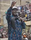  ?? AP PHOTO ?? Kenyan opposition leader Raila Odinga on Tuesday shocked the country by withdrawin­g his candidacy for the fresh presidenti­al election ordered by the Supreme Court.