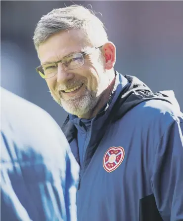  ??  ?? 0 Craig Levein has been enjoying himself ahead of the Edinburgh derby and considers it ‘a bit of fun’.