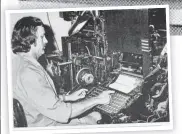  ?? Picture: Cairns Post archives ?? Cairns Post lynotypes operated by Ron Savage in 1982.