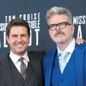  ?? CITIZEN NEWS SERVICE PHOTO ?? Actor Tom Cruise, left, and director, writer, producer Christophe­r McQuarrie attend the premiere of Mission: Impossible - Fallout in Washington on July 22.