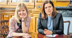  ??  ?? The odd couple: Ashley Jensen and Rebecca Front in ‘Love, Lies & Records’