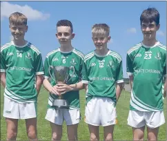  ?? ?? The Rovers lads on the St Colman’s team.