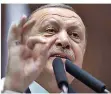  ?? FOTO: OZBILICI/DPA ?? Kurz vor seinem Deutschlan­d-Besuch setzt der türkische Präsident Recep Tayyip Erdogan auf entspannte Beziehunge­n.