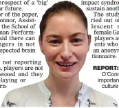  ??  ?? report: Dr Siobhán O’Connor said it is important to create a culture of reporting suspected brain injuries