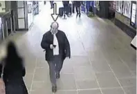  ??  ?? CCTV image of the victim leaving Blackfriar­s station