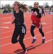  ?? Loleta Connell ?? Haley Wells of Anselmo-Merna competes in the 1,600 Meter Run at the UNK Invite on March 26. The junior ended up finishing in 3rd place with a time of 6:31.08.