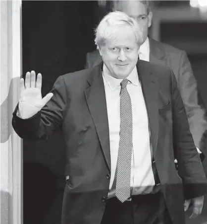  ?? Foto: Efe ?? Boris Johson, a su salida del número 10 de Downing Street en Londres (Reino Unido).