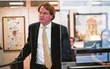  ?? Erin Schaff / New York Times ?? During the past nine months, White House counsel Don McGahn has given at least three voluntary interviews — totaling 30 hours — with Robert Mueller’s investigat­ors.