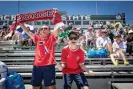  ?? ?? Norway boosters at the Homeless World Cup cheer their team on. Photograph: Anita Milas/Courtesy Homeless World Cup