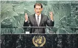  ??  ?? Kurz im September 2016 vor der Generalver­sammlung der Vereinten Nationen in New York.