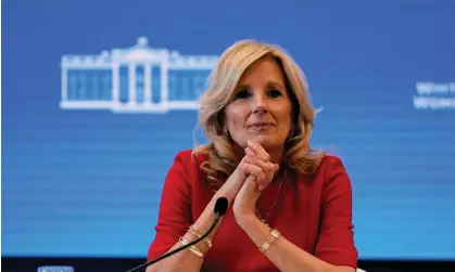  ?? Photograph: John Bazemore/AP ?? First Lady Jill Biden said in email: ‘Believe me, like anyone who has lost a child, Beau and his death [in 2015] never leave him.’