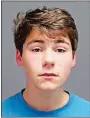  ?? UCONN POLICE VIA AP ?? This undated file photo shows Luke Gatti of Bayville, N.Y. Gatti was charged May 28 in Boca Raton with battery on a police officer and resisting an officer with violence.