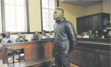  ?? Picture: Gallo Images ?? TESTIMONY. Murder accused Sandile Mantsoe, who says he suffers from bipolar disorder, claims former girlfriend Karabo Mokoena was addicted to the ‘high life’.