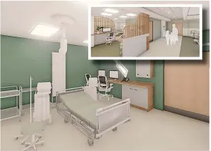  ?? ?? ●●Artists impression­s of the upcoming enhanced endoscopy facilities