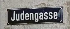  ?? Foto: Settele ?? Der Handel war Juden in Babenhause­n ausdrückli­ch erlaubt – hierfür wurde ihnen eine Gasse zugewiesen. Noch heute erinnert deren Name daran.