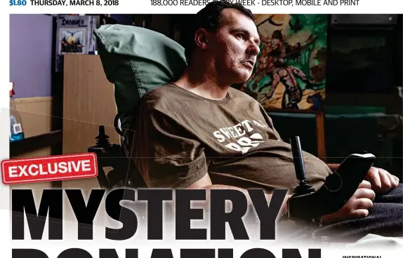  ?? Photo: Contribute­d ?? INSPIRATIO­NAL MAN: Terran Hassall, 44, was diagnosed with multiple sclerosis 10 years ago. He’s proudly independen­t, but should the chance to move back home to Toowoomba arise, he wouldn’t hesitate.