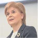  ?? Picture: Jeff Holmes. ?? First Minister Nicola Sturgeon.