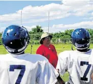  ?? Eddy Matchette / For the Chronicle ?? Cy Springs coach Rick Cobia is hoping the 7-on-7 State Tournament gives his Panthers valuable experience.