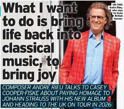 What I want to do is bring life back into classical music, to bring joy ...