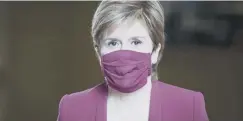  ??  ?? 0 First Minister Nicola Sturgeon made the announceme­nt