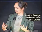  ??  ?? Jennifer Jasberg, Fraktionsc­hefin der Grünen