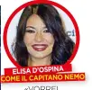  ??  ?? ELISA D’OSPINA COME IL CAPITANO NEMO «VORREI UNA VILLA DI CRISTALLO SUL FONDALE DI UN ATOLLO DELL’OCEANO PACIFICO »