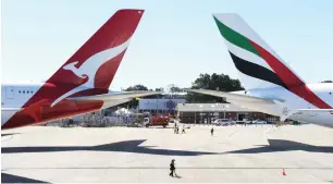  ?? AFP ?? Emirates and Qantas are determined to reinforce their commitment to their partnershi­p. —