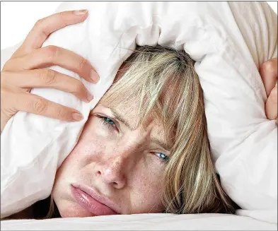  ??  ?? TIRED OUT: If not tackled, a lack of sleep can bring about problems with physical and mental health