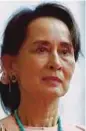  ??  ?? Aung San Suu Kyi