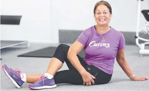  ?? Picture: MIKE DUGDALE ?? FIT AND HEALTHY: Lorri Eastgate, 80, at Curves Drysdale ahead of next week’s Women’s Health Week.