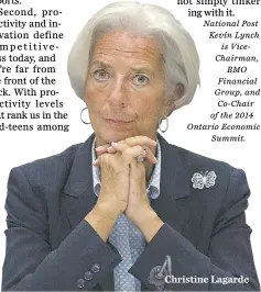  ??  ?? Christine Lagarde