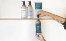  ?? ?? Cardboard refill boxes help reduce the eco footprint of Canadian soap manufactur­er Attitude Living, which has a new Sensitive Natural line.