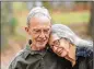  ?? HYOSUB SHIN / HYOSUB.SHIN@AJC.COM ?? Rick and Sandy Krause watch birds in their backyard. Sandy’s birding helped raise an alarm about her memory.