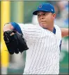  ?? BRIAN CASSELLA/CHICAGO TRIBUNE ?? Turn to Cubs starting pitcher Jose Quintana delivers to the Brewers during the first inning Tuesday.