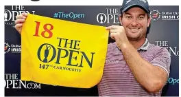  ??  ?? Silver lining: Ryan Fox celebrates qualifying for The Open