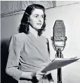  ??  ?? Spencer playing Peggy in the early days of the radio soap, which began in 1950