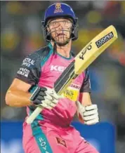  ?? AFP ?? Jos Buttler’s 60ball 95 ensured Rajasthan Royals prevailed over Chennai Super Kings by four wickets.
