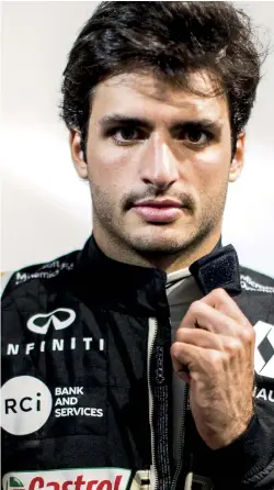  ??  ?? Sainz made Q3 in his first qualifying session with Toro Rosso and finished in the points in P7. Could he be following in the footprints of another famous Spanish racer?