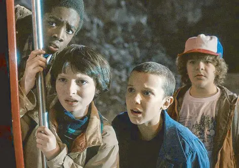  ??  ?? Gone Goonies: The kids of Stranger Things are arguably the best part of the series.